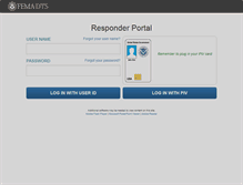 Tablet Screenshot of femaresponder.net